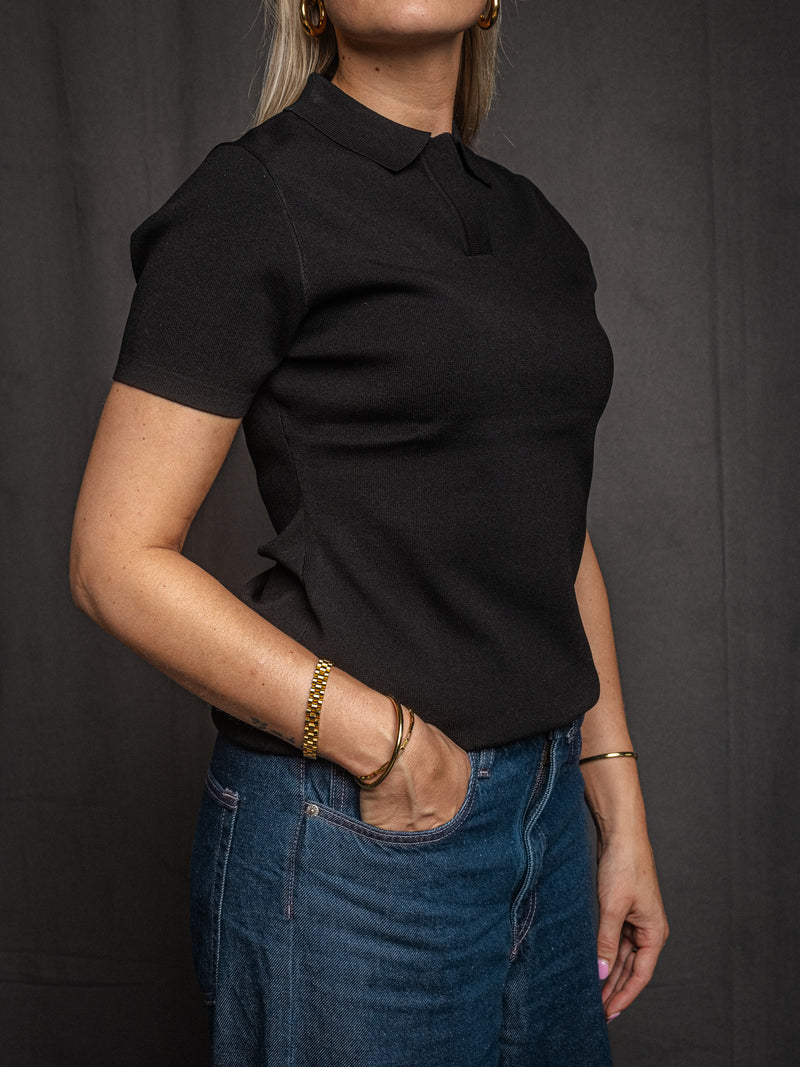 Knit polo vrouwen