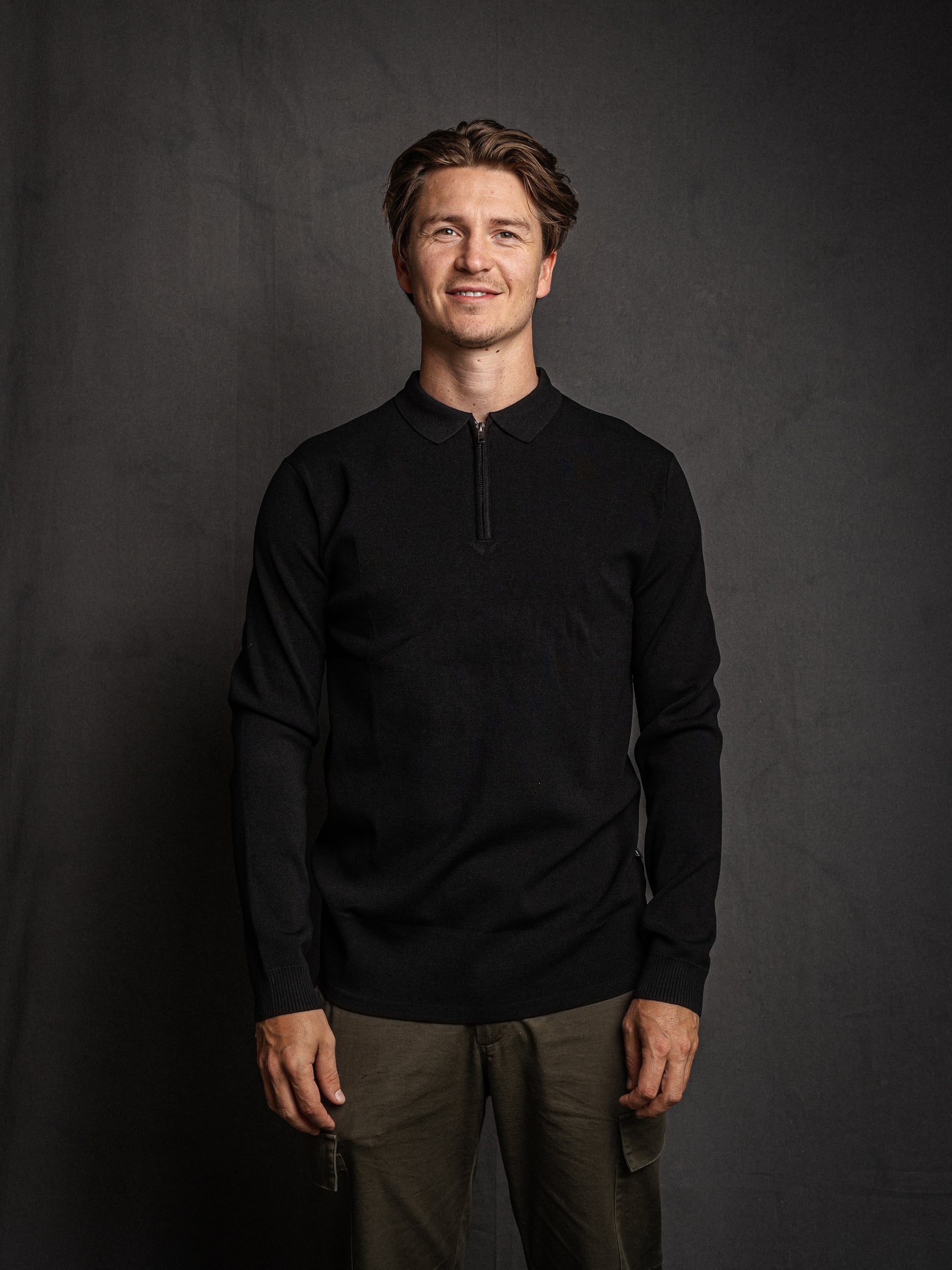 Polo lange mouw met rits (sample)