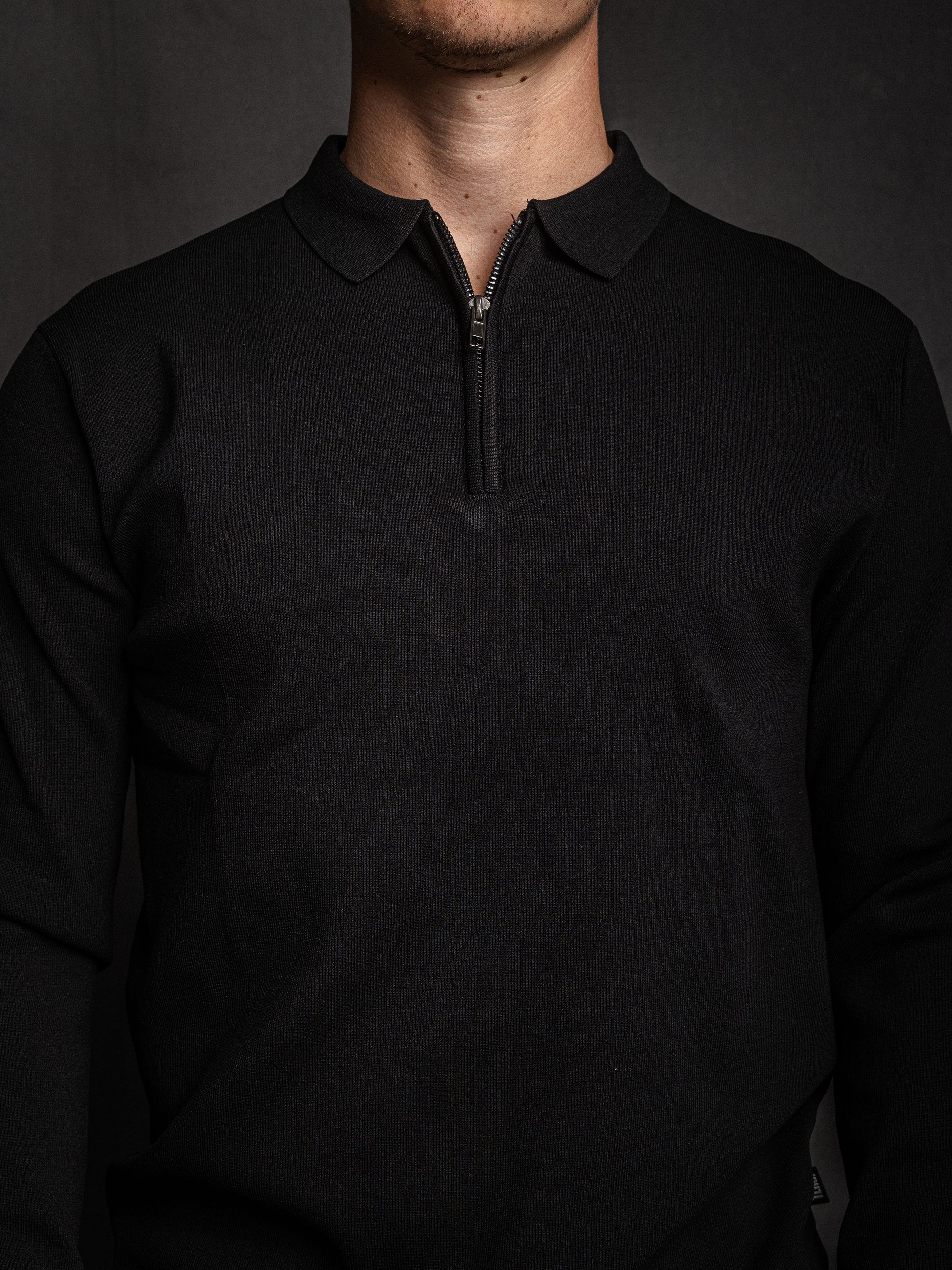 Polo lange mouw met rits (sample)